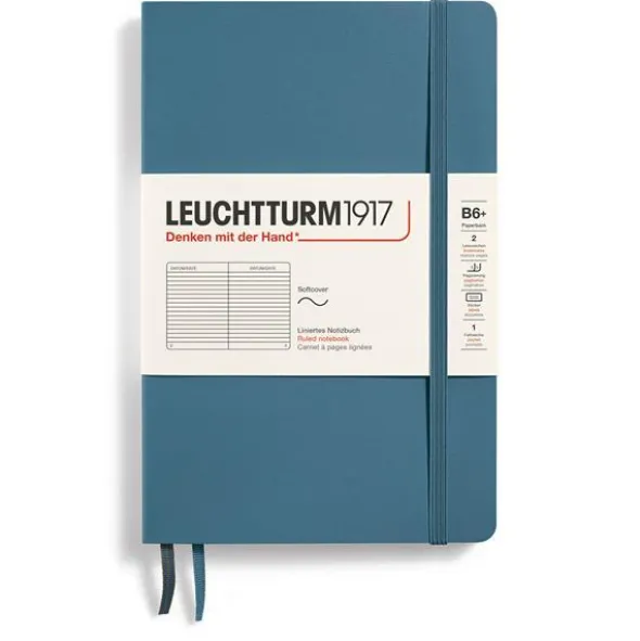 Leuchtturm Notebook B6 Soft ruled Stone Blue