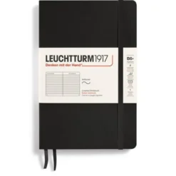 Leuchtturm Notebook B6 Soft ruled Black