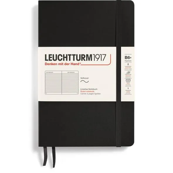 Leuchtturm Notebook B6 Soft ruled Black