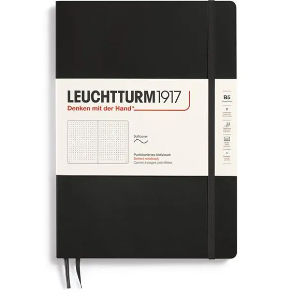 Leuchtturm Notebook B5 Soft 123s Black Dotted