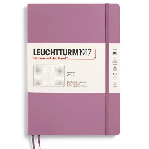 Leuchtturm Notebook B5 Soft 123s Dusty Rose Dotted