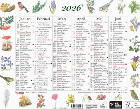 Lilla Naturalmanackan 2026