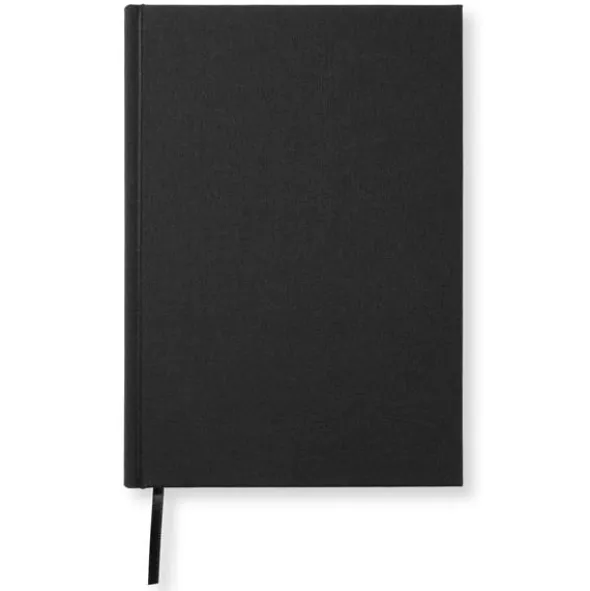 Linjerad Notebook A5 128 sidor Black