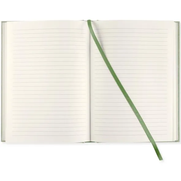 Linjerad Notebook A5 256 sidor Green Leaf