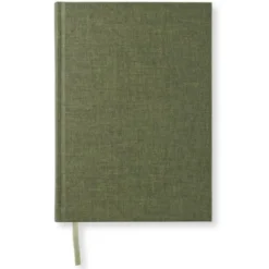 Linjerad Notebook A5 256 sidor Khaki Green
