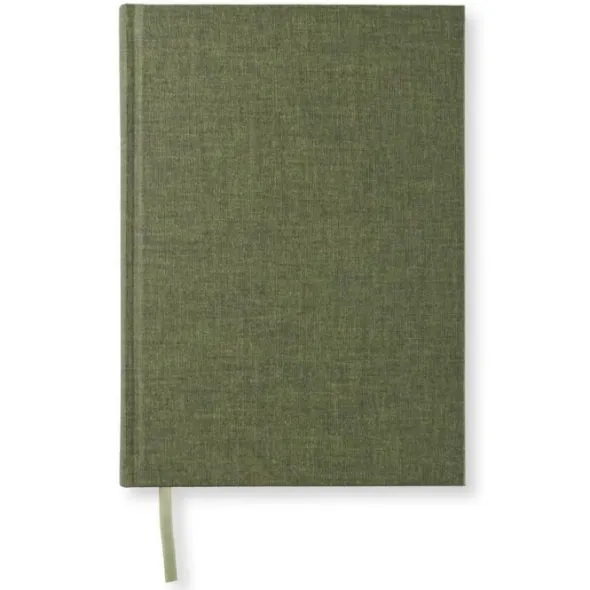 Linjerad Notebook A5 256 sidor Khaki Green