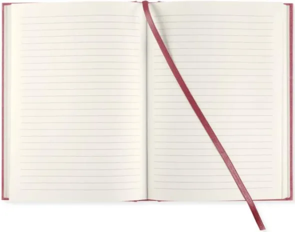 Linjerad Notebook A5 256 sidor Red Twist