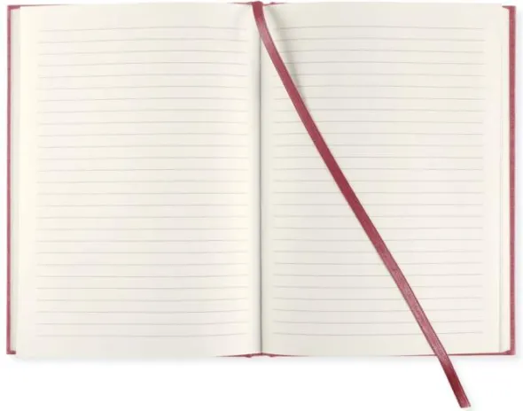 Linjerad Notebook A5 128 sidor Red Twist