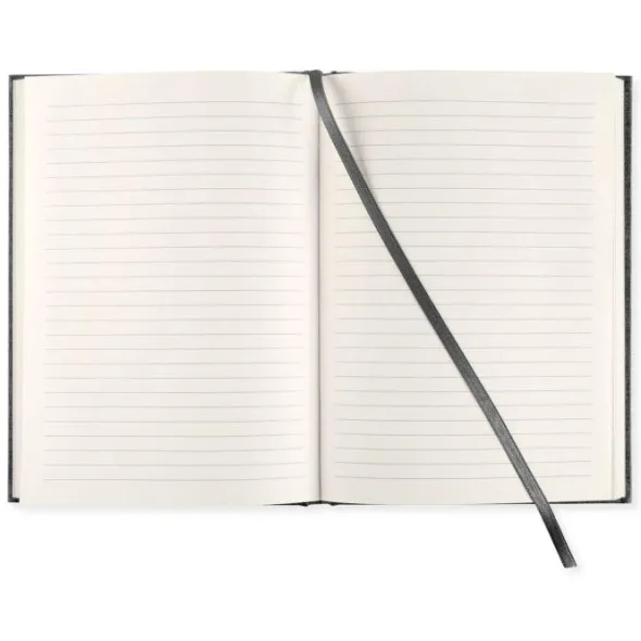Linjerad Notebook A5 128 sidor Transparent Black