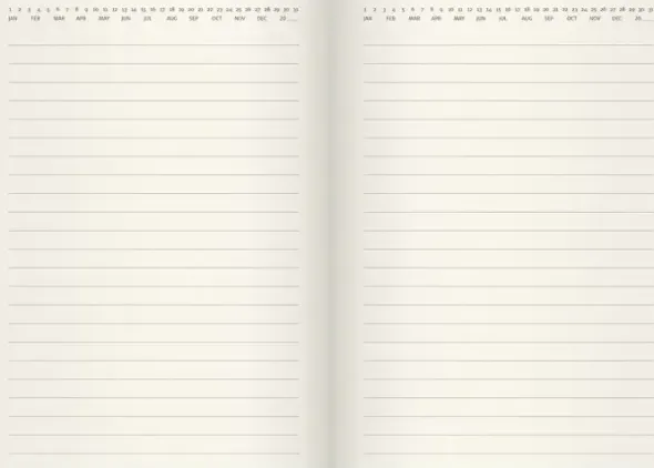 Liten veckokalender Forma Deluxe brun 2027