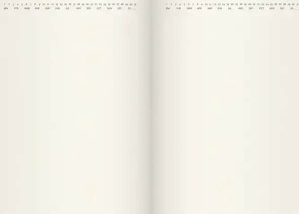 Liten veckokalender Forma Deluxe brun 2027