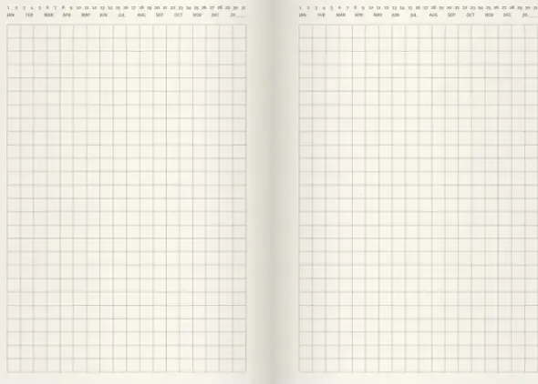 Liten veckokalender Forma Deluxe brun 2027