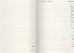 Liten veckokalender Forma Deluxe svart 2027