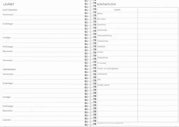 Lärarkalendern klasslärare 2026-2027