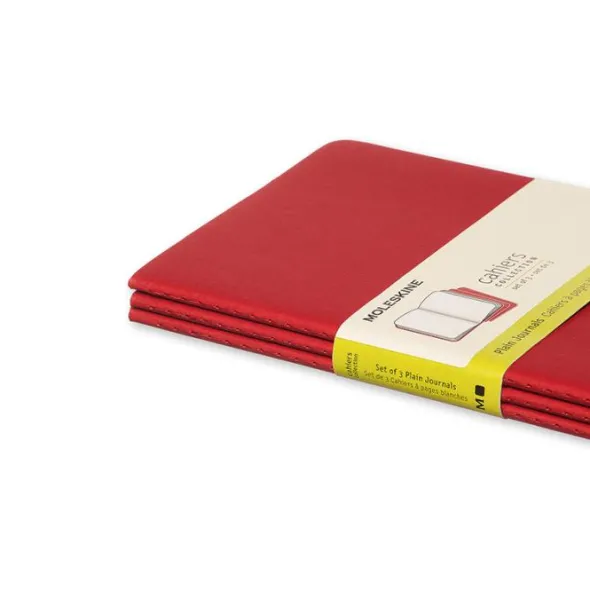 Moleskine Cahier Journal Large Plain - Röd