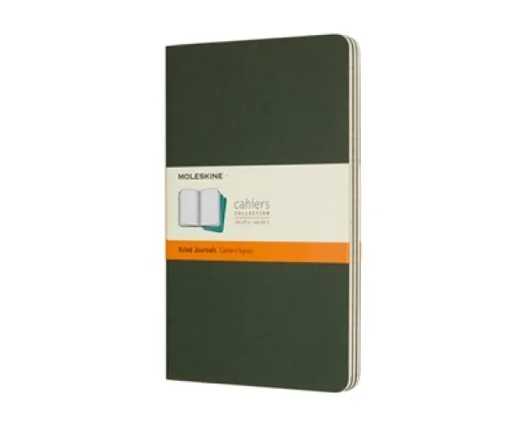 Moleskine Cahier Journal Large Ruled - Grön