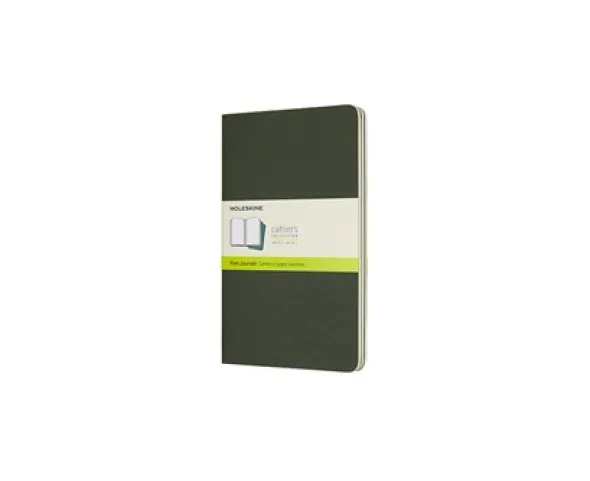 Moleskine Cahier Journal Large Plain - Grön