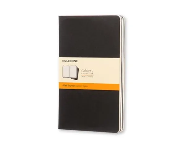 Moleskine Cahier Journal Large Plain - Svart