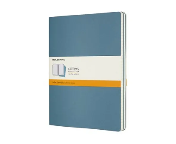Moleskine Cahier Journal Ruled X-Large Brisk Blue