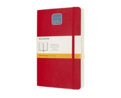 Moleskine Classic Notebook Soft Expanded linj Red