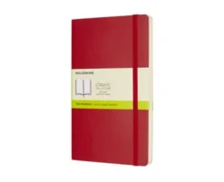Moleskine Notebook Large Soft Cover - Röd - Olinjerad