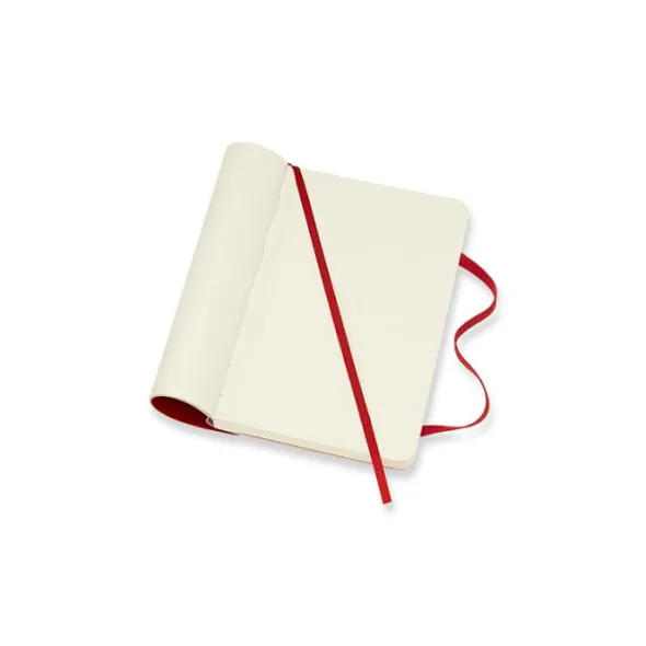 Moleskine Notebook Pocket Soft Cover - Röd - Olinjerad
