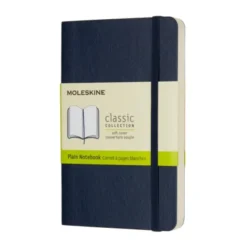 Moleskine Notebook Pocket Soft Cover - Blå - Olinjerad