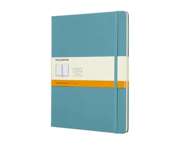 Moleskine Notebook X-large Hard Cover - Reef Blue - Linjerad