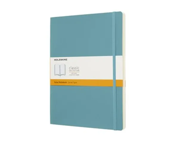 Moleskine Notebook X-large Soft Cover - Reef Blue - Linjerad