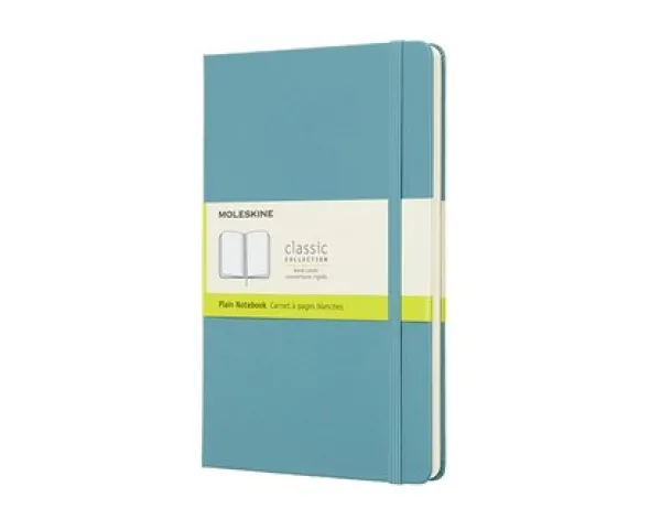 Moleskine Plain Classic Notebook Large - Reef Blue