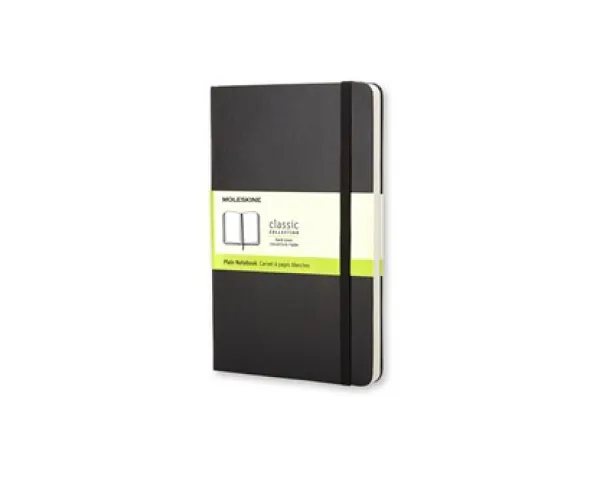 Moleskine Plain Classic Notebook Pocket - Svart