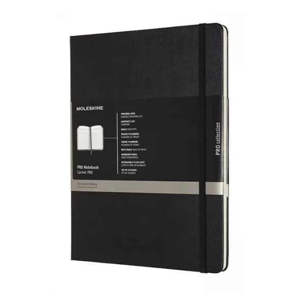 Moleskine Pro Hard Ruled Notebook XL Black