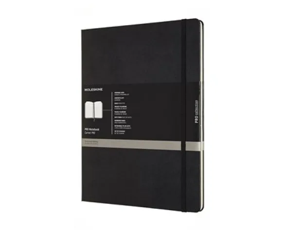 Moleskine Pro Hard Ruled Notebook XXL Black