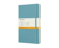 Moleskine Ruled Classic Notebook Large - Reef Blue 13x21cm