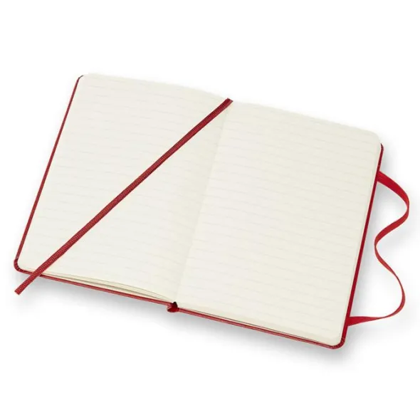 Moleskine Ruled Classic Notebook Pocket - Röd 9x14cm
