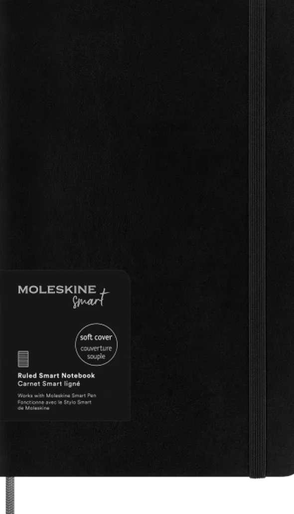Moleskine Smart Anteckningsbok Soft Linjerad Large Svart
