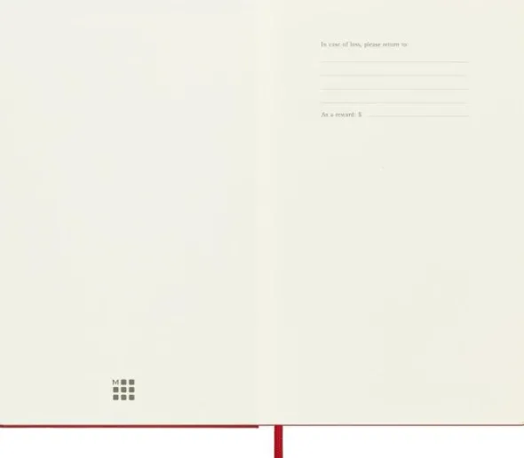 Moleskine Veckokalender L Hård 26/27 Red