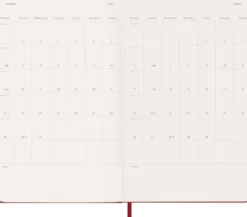 Moleskine Veckokalender L Hård 26/27 Red
