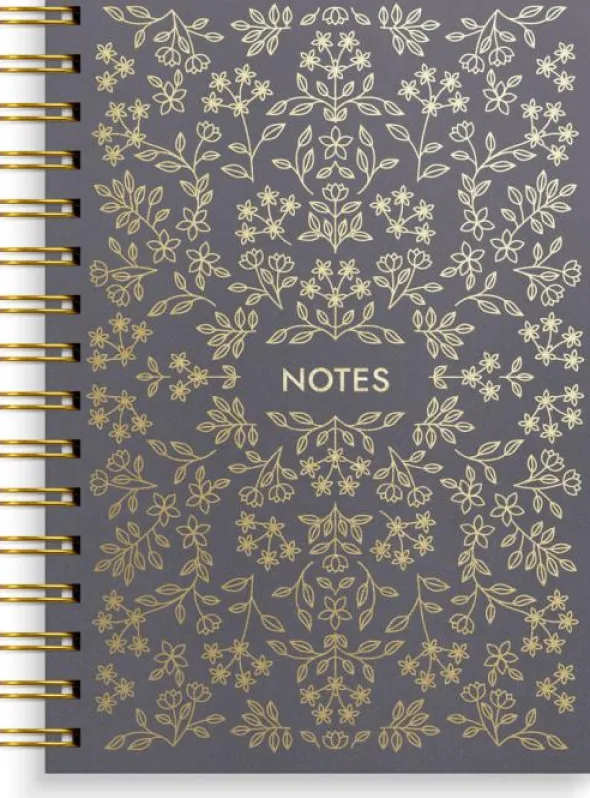 Notebook A5 Black flower
