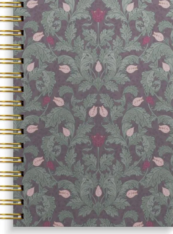 Notebook A5 Burgundy flowers