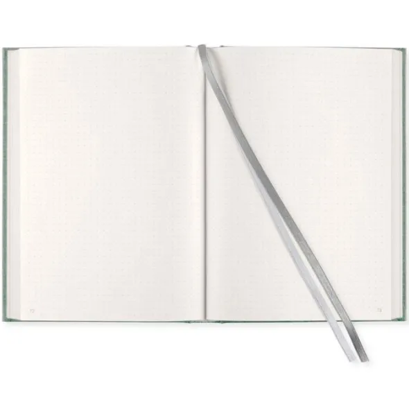 Notebook A5 dotted Textil Misty Green