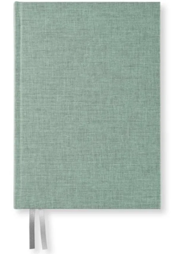 Notebook A5 dotted Textil Misty Green