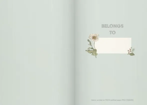 Notebook Deluxe A5 Blue Flower