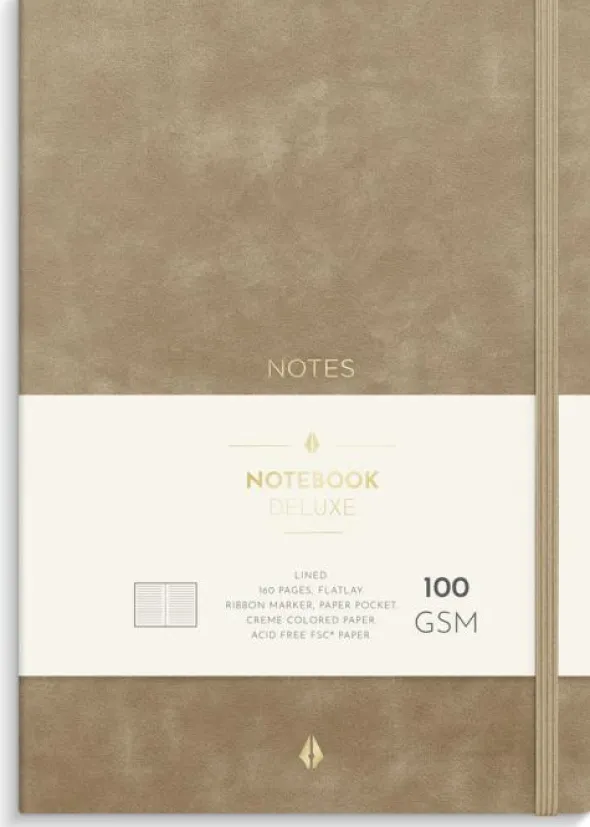 Notebook Deluxe A5 Smooth Beige