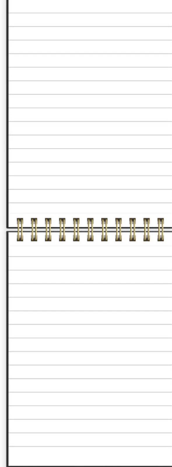 Notebook lined A6 black