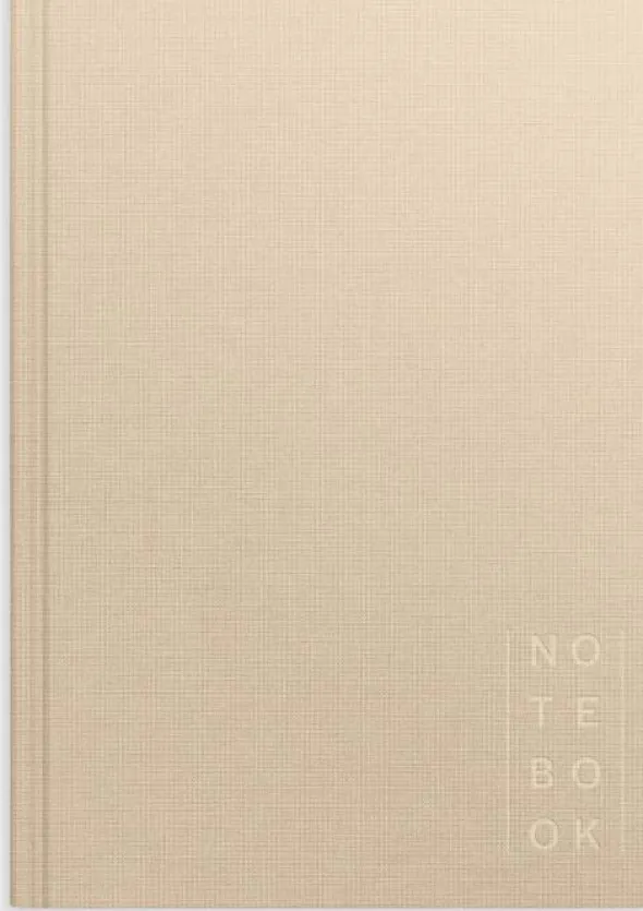 Notebook Textile beige lined A5