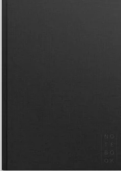 Notebook Textile black lined A4