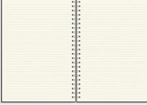 Notebook Textile black lined A4 spiralbunden