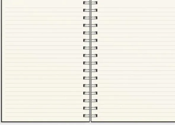Notebook Textile black lined A5 spiralbunden