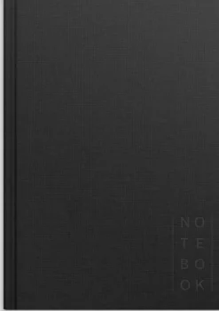 Notebook Textile black unlined A5
